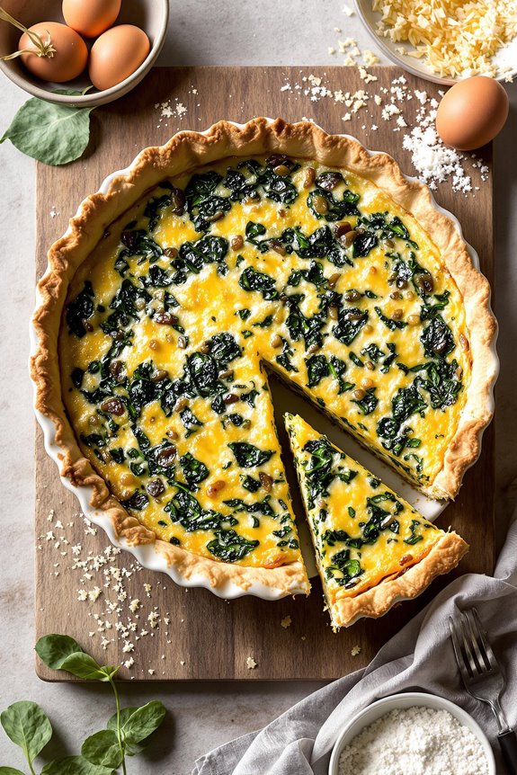 savory spinach quiche delight
