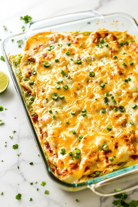 seafood enchiladas with green sauce