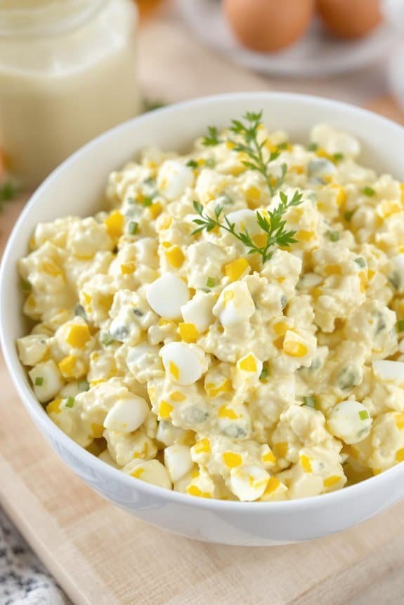 simple creamy egg salad