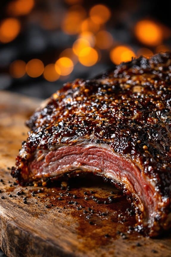 smoky fire pit beef ribs