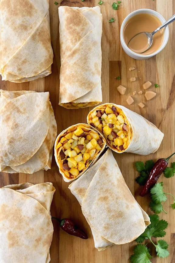 spicy chipotle breakfast burrito