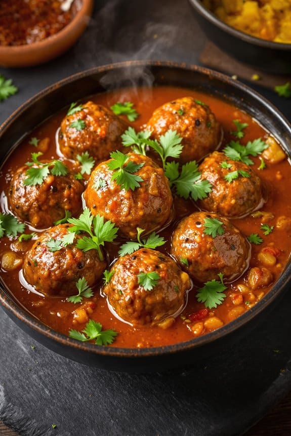 spicy meatball curry recipe