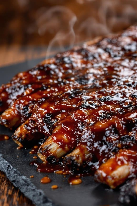 sticky agave barbecue ribs