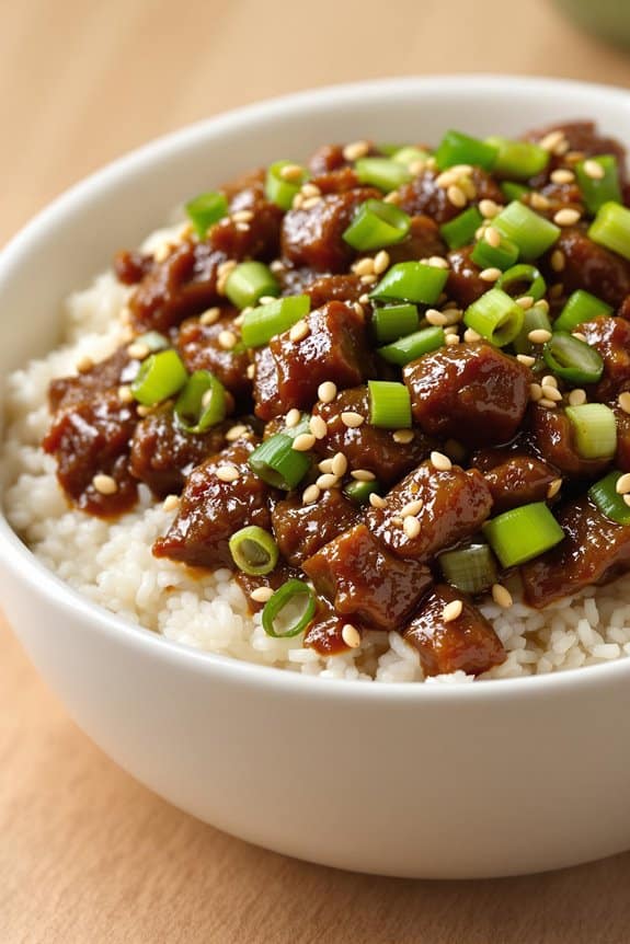 sweet and savory beef dish