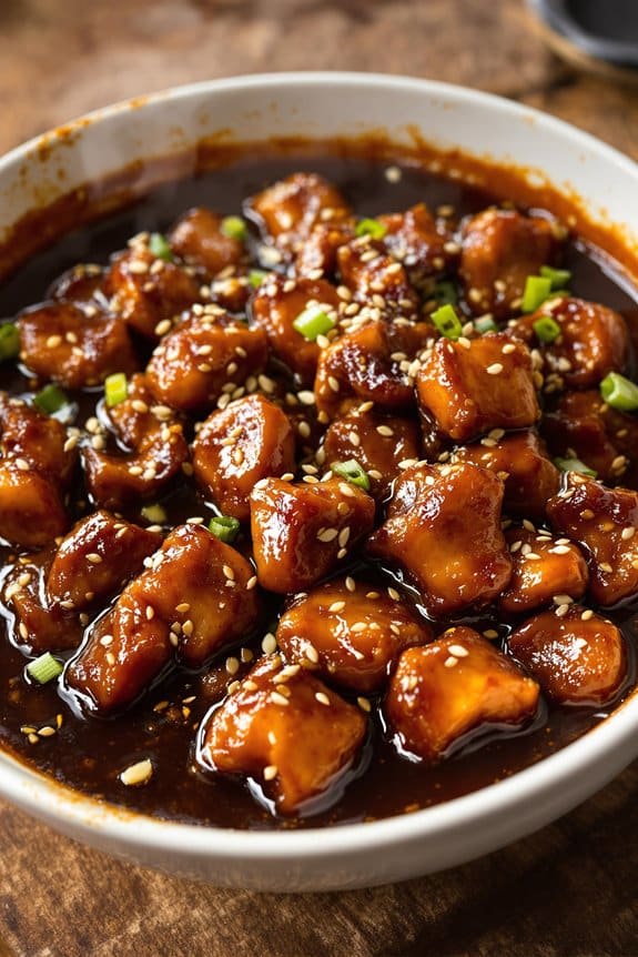 sweet and spicy chicken preparation