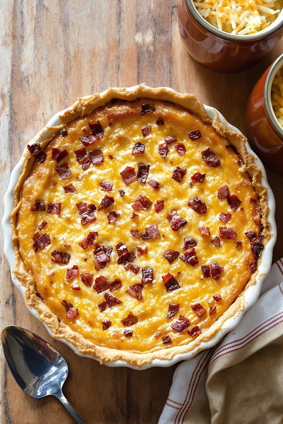 swiss cheese bacon quiche