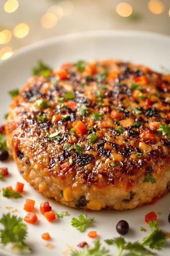 toasted panko black bean burgers