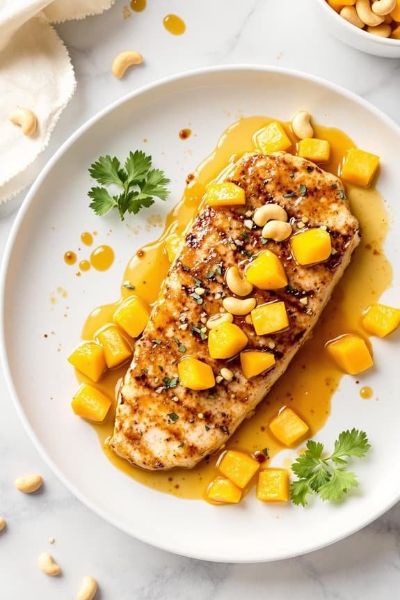 tropical fish with glaze