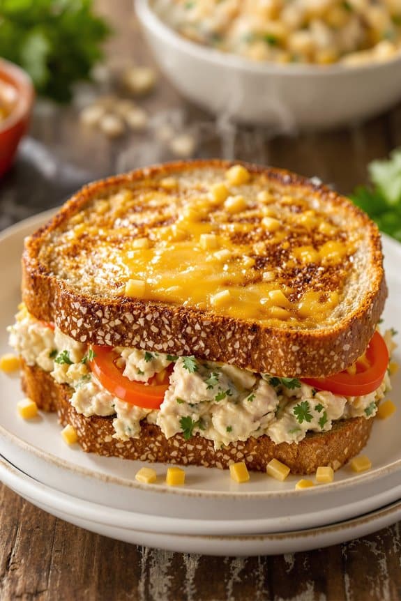ultimate cheesy tuna melt