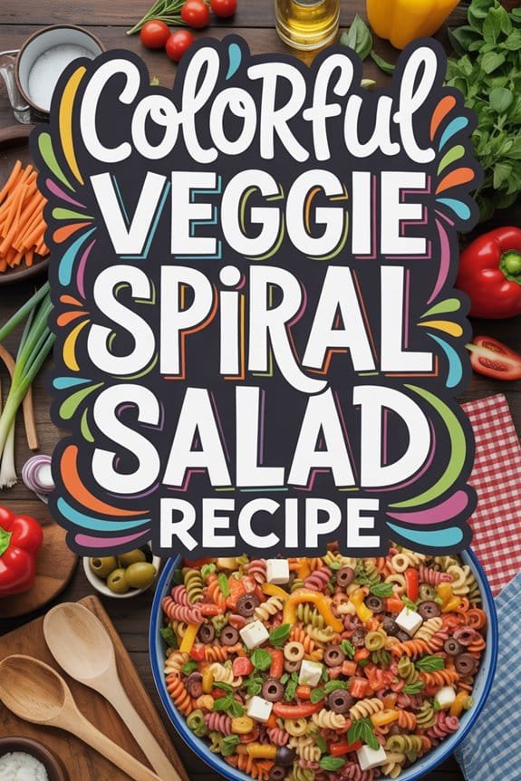 vibrant spiral pasta salad 077vz