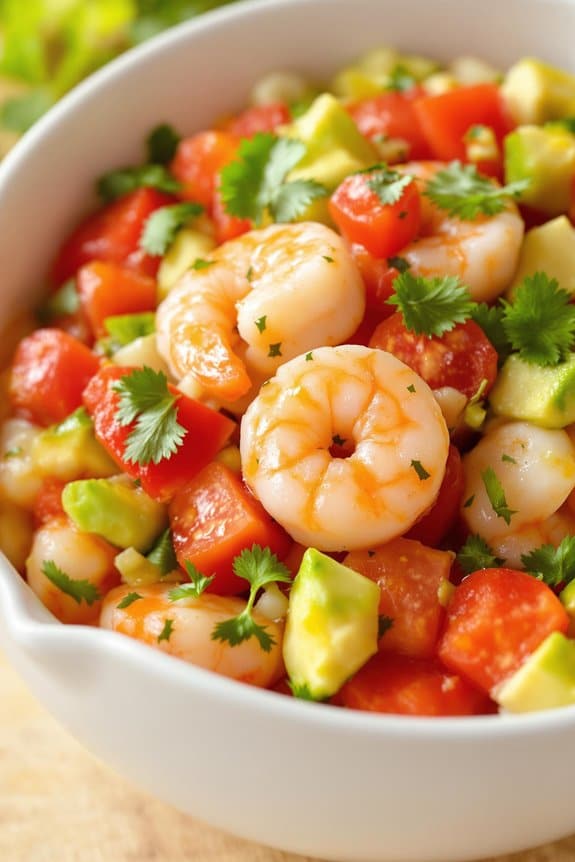 zesty lime shrimp ceviche