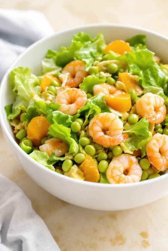 zesty mandarin shrimp salad