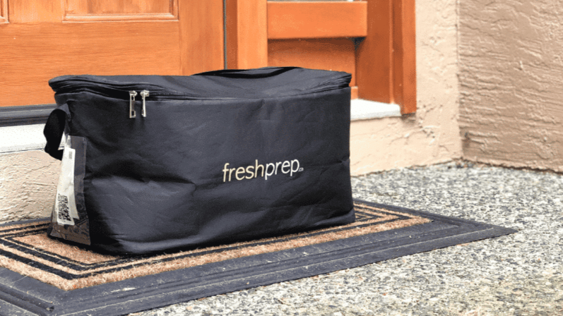 Fresh Prep review: reusable cooler bag delivered to doorstep - the insulated bag keeps ingredients cold for up to 8 hours